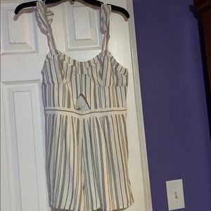American Eagle Striped Romper